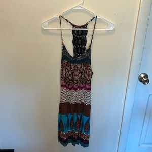 Large mini dress with pockets
